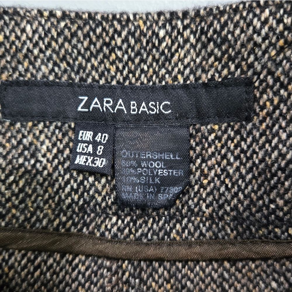 🐢 Zara Classic Wool and Silk Skirt.  Size 8/L - Picture 7 of 12